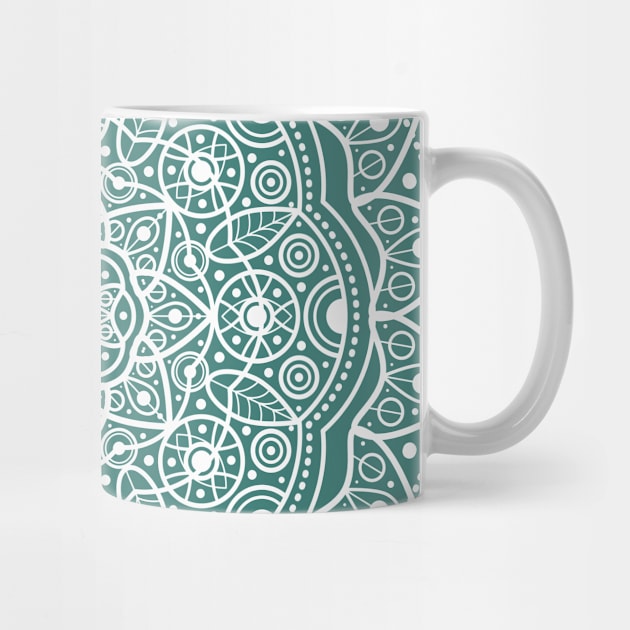 BLUISH GREEN MANDALA by MagicDreams